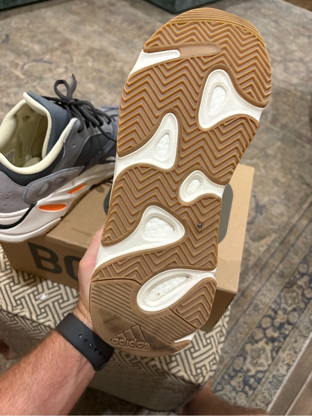 Mens Adidas Yeezy Magnets Size 11 - Picture 7 of 11